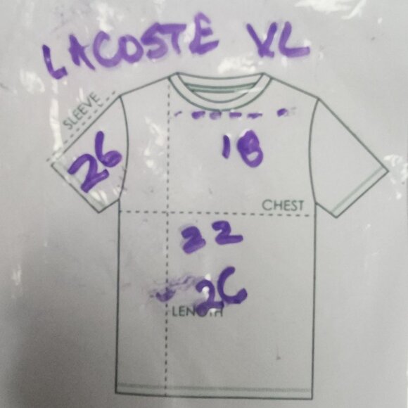 Lacoste Red Hooded Long Sleeve Shirt Regular Fit 100% Cotton Mens XL - Picture 13 of 13